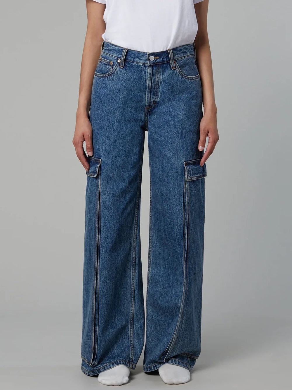 Still Here Joey wide leg cargo jeans 25